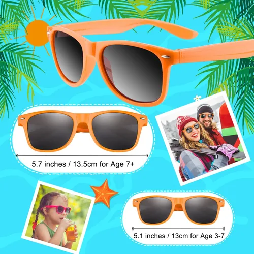 Miniatura 24 de Morcheiong Paquete de 12 lentes de sol de fiesta a granel para cumpleaños, fiesta de verano, bolsas de regalo, regalos