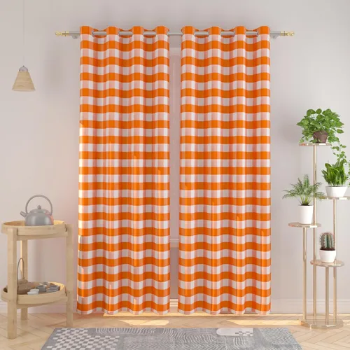 Miniatura 27 de Cortinas de 24 pulgadas de largo con diseño Buffalo Check Gingham Plaid para ventanas de cocina y baño, tratamiento para ventanas con 2 paneles
