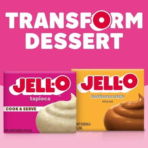 Miniatura 4 de Jell-O Cocine y sirva pudín sin grasa y relleno de pastel, tapioca, 3