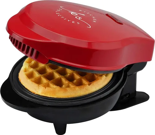 Miniatura 7 de Kitchen Selectives Mini waflera de Select Brands - Plancha clásica para gofres para gofres tradicionales, salados o de postre, cuenta