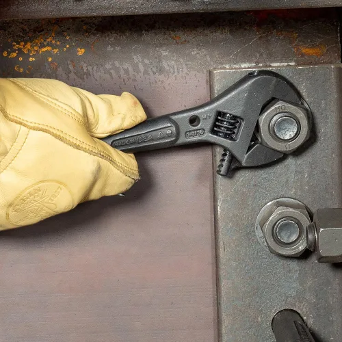 Miniatura 6 de Klein Tools 3227 Llave Ajustable Extra Ancha, Llave de Construcción Spud para Tuercas y Pernos de hasta 1-7/16 Pulgadas, 10 Pulgadas, con Orificio