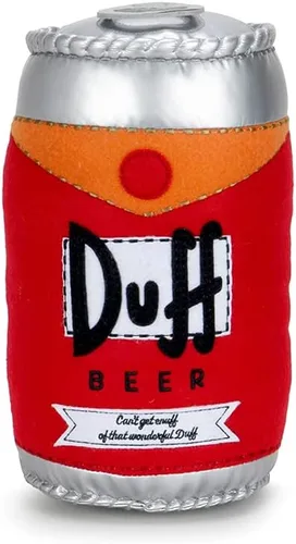 Kidrobot The Simpsons Duff - Canela de cerveza de felpa de 10 pulgadas, con licencia oficial