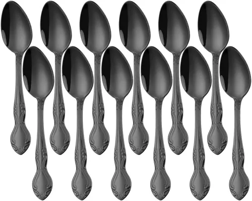 Miniatura 19 de Juego de 12 cucharas de café, mini cucharas de café, cucharas de espresso de acero inoxidable, cucharas pequeñas para postre, té, aperitivo, 4.6