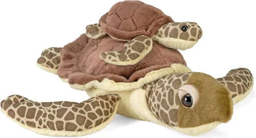 Wild Republic Mom and Baby - Tortuga marina, animal de peluche, 12 pulgadas, regalo para niños, juguete de peluche, botellas de agua recicladas