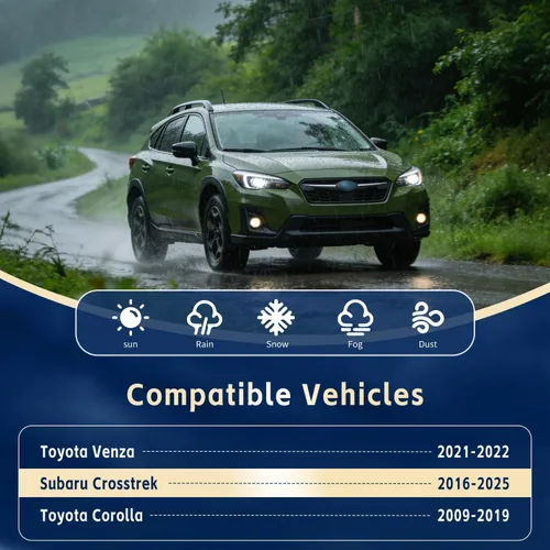 Miniatura 2 de Escobillas Limpiaparabrisas, 2 Limpiaparabrisas para Parabrisas para Toyota Venza 2021-2022, Corolla 2009-2019/ Subaru Crosstrek 2016-2025 26" + 16