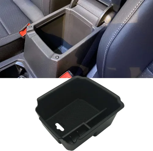 Compatible con VW Tiguan 2018 2019 2020 2021 2022 2023 2024 y 2022 2023 2024 VW Taos Organizador de bandeja de consola central Inserto ABS Caja de