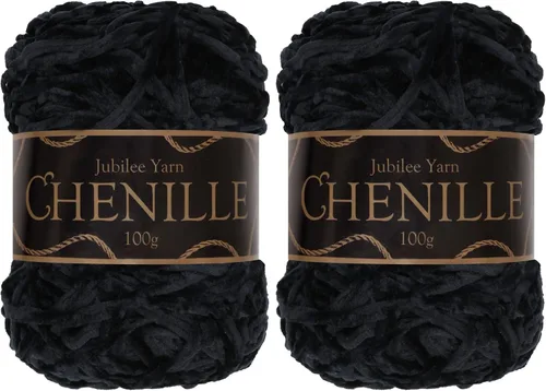Miniatura 23 de JubileeYarn - Hilo de chenilla (3.53 oz/poliéster peinado, circonita), 1 pastel