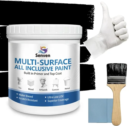 Miniatura 24 de Pintura acrílica para pisos de concreto y garaje, 1 galón, color beige y blanco, kit de 2 autos de 300 a 320 pies cuadrados para interiores