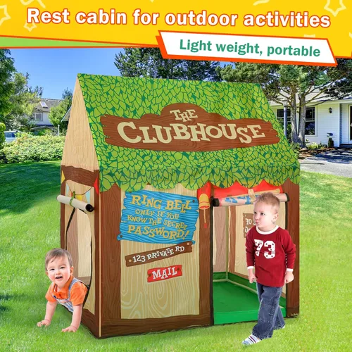 Miniatura 6 de Tienda de campaña para niños pequeños con luces de estrella, casa de juegos para niños y niñas, Navidad, cumpleaños, casa club, juguetes Multicolor