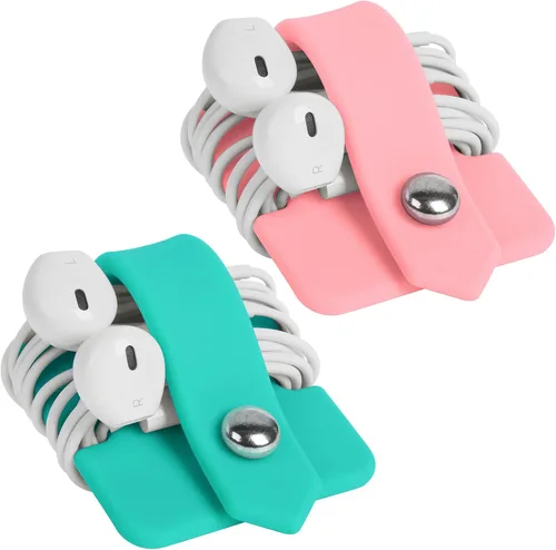 Organizador de Cables con Soporte para Auriculares, Enrollador de Auriculares, Organizador de Auriculares, Auriculares para Auriculares, Enrollador
