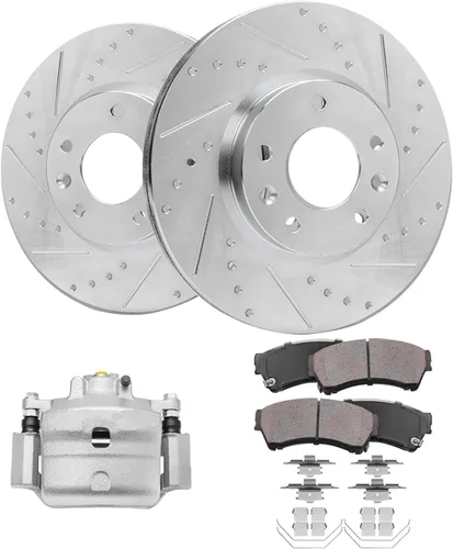 Miniatura 85 de Detroit Axle - 4 rotores de freno para Chevrolet Cruze 2014 2015 [modelos de motores de gas] Rotores de freno de disco perforados y ranurados