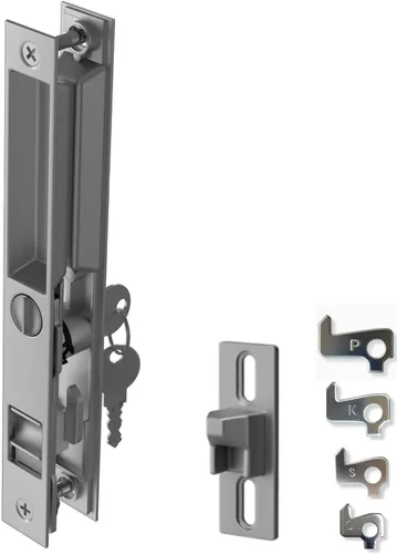 Miniatura 13 de Juego de manijas para puerta de vidrio deslizante, 6-5/8", negro - Reemplazo de manija de puerta de patio Gruesa para ambas puertas correderas