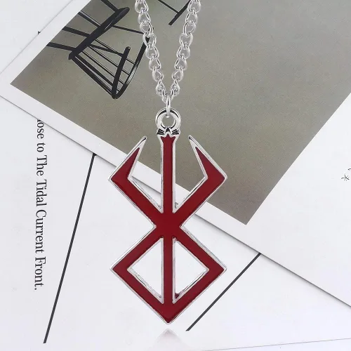 Miniatura 3 de Berserker Guts Dragon Slayer - Collar de espada con llavero Marca de cadenas de runas de sacrificio Regalo para mujeres, hombres y fans