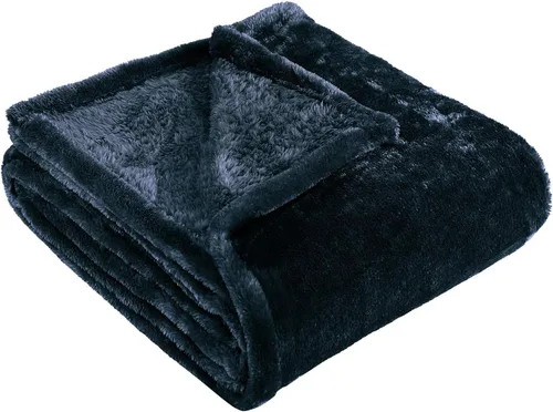 Miniatura 43 de Superior Manta Clásica de Forro Polar Sólido, Gruesa, Acogedora, Mantas Cálidas, Ropa de Cama y Manta de Sofá de Felpa Suave Aterciopelada, Linda