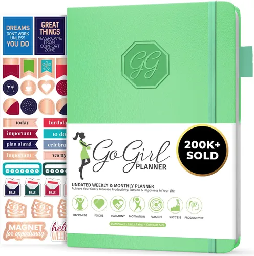 Miniatura 27 de GoGirl Agenda y organizador para mujer – Agenda semanal tamaño A5, diario de objetivos y agenda para mejorar la gestión del tiempo, la productividad