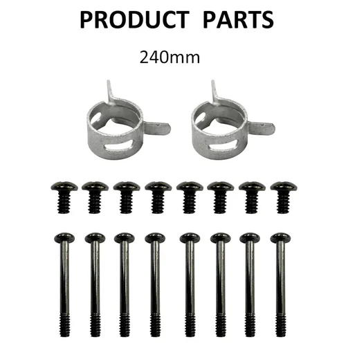 Miniatura 6 de Radiador de Refrigeración por Agua de Aluminio de 12 Tubos para CPU de 240mm, Sin Ventilador de 120mm, DC12V Negro