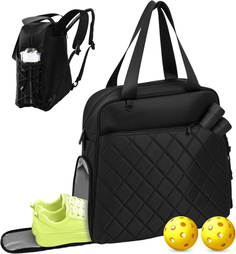 Miniatura 8 de Pickleball Paddle Bag,Large Pickleball Bag for Men & Women,Waterproof Paddle Bag,Stylish Quilted Pickleball Bag,Fits All Paddles,Ideal Pickleball