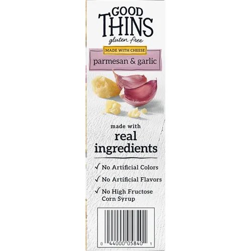 Miniatura 15 de GOOD THINS Snacks de arroz y queso con parmesano y ajo, galletas sin gluten, galletas a granel, 6 cajas de 3.5 onzas