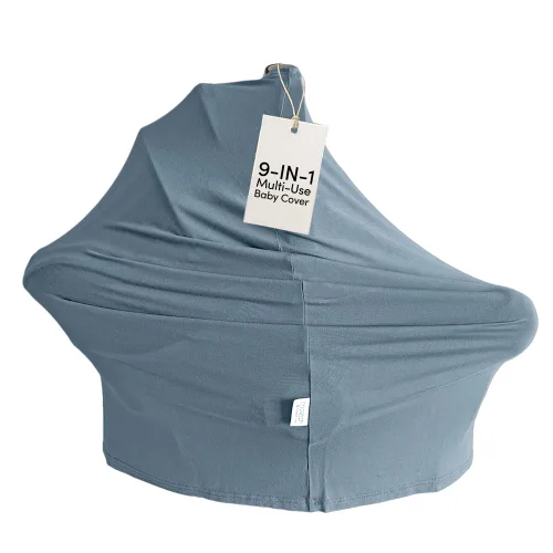 Miniatura 8 de MOZAH Funda de asiento de coche para bebé, hojas beige, 100% muselina orgánica, suave, transpirable y ligera, esencial para asiento de automóvil