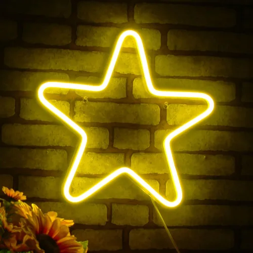 Miniatura 9 de AdvPro Señal de neón LED de silicona de la flexión de la habitación del niño del espacio de la estrella - azul - st16s33-fnu0006-b