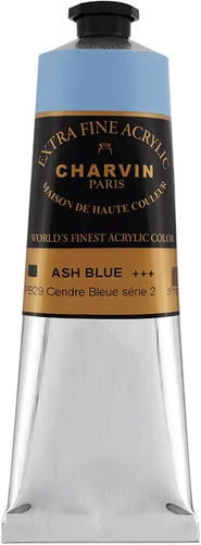 Miniatura 156 de Charvin Pintura acrílica profesional extrafina – verde absenta, tubo de 2.1 fl oz, pigmentos de triple fresado, resistente a la luz, pinturas
