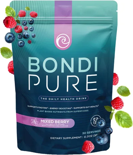 Miniatura 13 de Bondi Pure - Bebida diaria de salud y desintoxicación - Promueve la salud intestinal y el apoyo energético durante una limpieza o ayuno intermitente