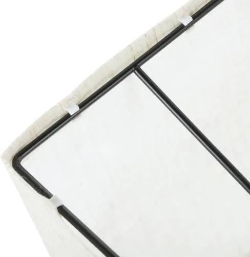 Miniatura 7 de Kichvoe Pantalla de lino beige para enchufe de luz E27, pantalla rectangular para lámpara de pie, cubierta de lámpara de tela extraíble para uso