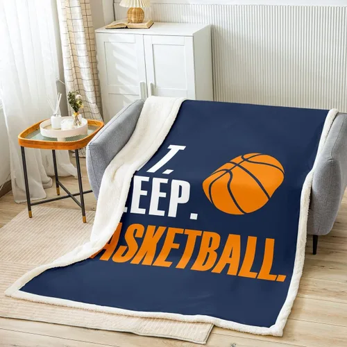 Miniatura 47 de Feelyou Football Throw Blanket Basketball Sports Soft Fleece Sherpa Cozy Fuzzy Plush Warm Soccer Ball Game Fuzzy Plush Throw Black Baseball Gaming