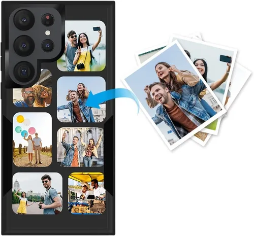 Miniatura 92 de Funda protectora personalizada para Samsung Galaxy S22 Ultra 5G (versión 2022), funda protectora de doble capa resistente con múltiples fotos, a