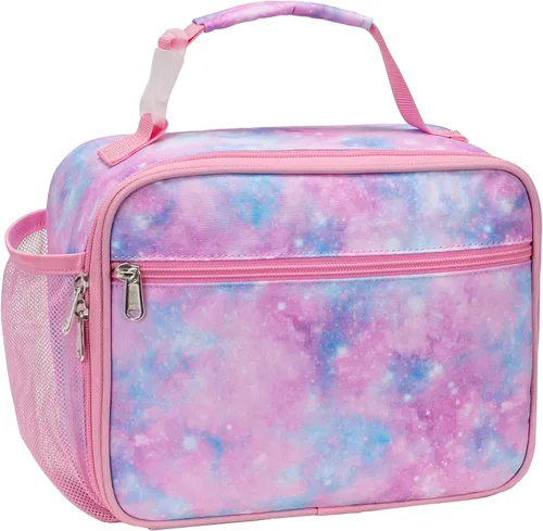 Miniatura 10 de Lonchera Térmica para Niños - Lonchera Reutilizable para Niños con Soporte para Botella de Agua, Bolsa de Almuerzo para Niños Pequeños para Un