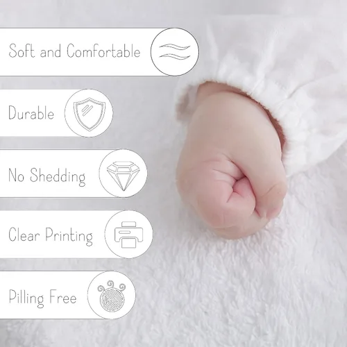 Miniatura 7 de Artsadd Mantas personalizadas con nombre para bebés niños y niñas, mantas de bebé personalizadas con nombre, manta personalizada para niños
