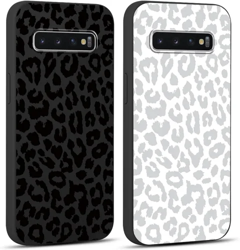 Miniatura 74 de 2 Pack Funda con lindo estampado de chita para Samsung Galaxy S22 Ultra 5G de 6.8", Fundas con patrón de leopardo de lujo, diseño de silicona suave