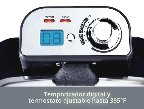 Miniatura 4 de Freidora Eléctrica All-Clad con Cesta y Tapa, Freidora Profunda de Acero Inoxidable para Uso Doméstico, 1700W, Apta para Lavavajillas