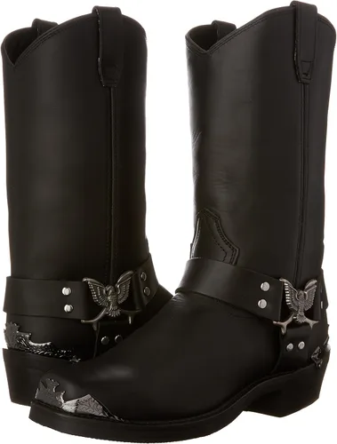 Miniatura 8 de Dingo Botas de arnés Chopper para hombre, Negro