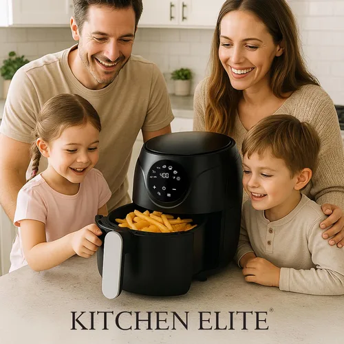 Miniatura 6 de Kitchen Elite - Freidora de aire compacta de 2.5 cuartos de galón, pequeña estufa de mostrador sin aceite con cesta antiadherente libre de PFAS
