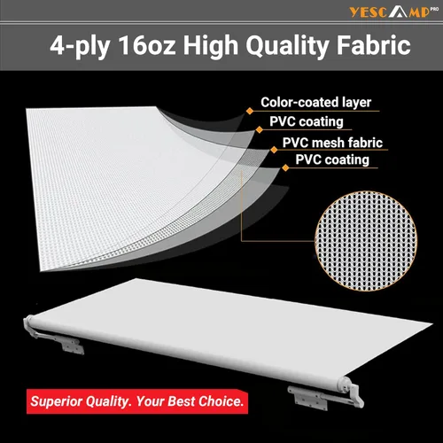 Miniatura 3 de YESCAMP Toldo Superior Deslizante para RV Kit de Toldo Deslizante de Extensión Cubierta Ensamblaje, Protección de Toldo Deslizante Modular para RVs