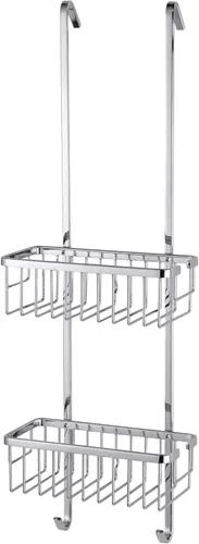 Miniatura 12 de tesa® Aluxx - Cesta de ducha pequeña, aluminio cromado brillante, autoadhesiva, tecnología de montaje adhesiva, 1.969 in x 8.661 in x 4.016 in