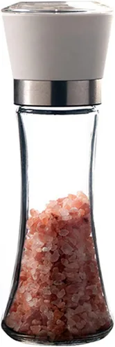 Miniatura 3 de Molinillo manual de pimienta, molinillo de sal marina de cerámica ajustable y molinillo de pimienta (azul)