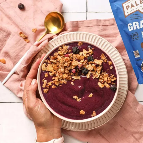 Miniatura 3 de Paleonola Granola sin granos de canela y arándanos, bolsa resellable de 10 onzas (paquete de 6) – Granola paleo sin grano mezclada con coco seco
