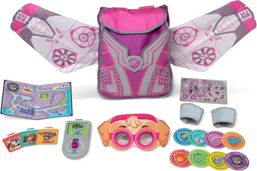Melissa & Doug PAW Patrol™ The Mighty Movie Mighty Skye Paquete de rol con alas para niños pequeños y niños mayores de 3 años