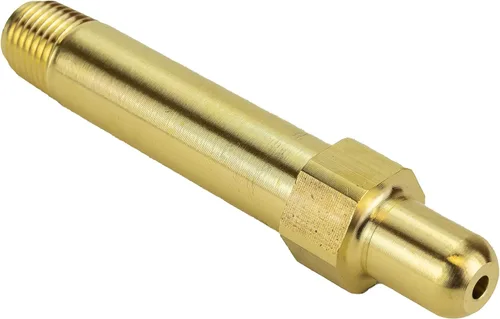 Miniatura 17 de SÜA - Reemplazo de tuerca y pezón para reguladores de acetileno y cloruros de etilo CGA-300 - Longitud del pezón: 3-1/2'' - Rosca lateral