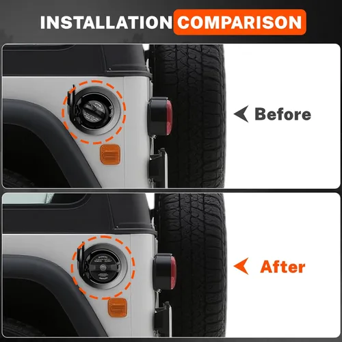 Miniatura 5 de Tapón de gasolina con bloqueo de depósito de combustible para automóvil con llaves 05278655AB apto para Jeep Dodge Chrysler DODGE RAM Wrangler