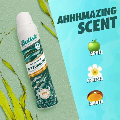 Miniatura 4 de Batiste Champú seco texturizante, refresca y añade agarre y textura para cabello despeinado playero, 3.81 onzas