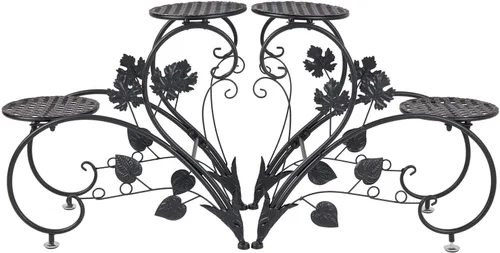 Miniatura 9 de unho Soporte para plantas en forma de corazón: juego de 2 estantes de metal para flores, de hierro en maceta, estantes de exhibición para patio