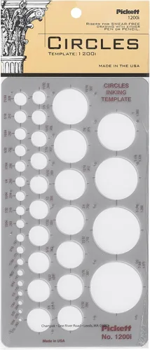Miniatura 3 de Pickett plantilla 10 para tuercas y cabezas hexagonales isométricas.