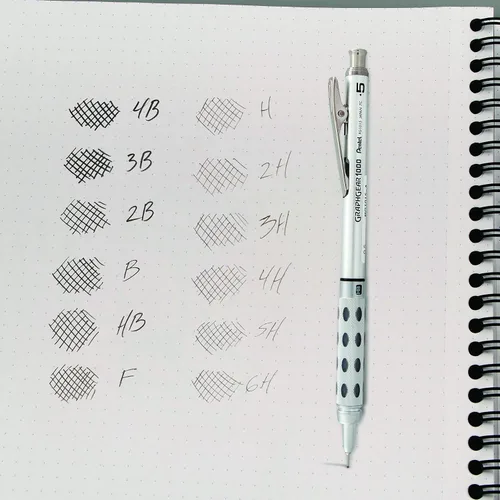 Miniatura 7 de Pentel Super Hi-Polymer - Recambio de plomo, 0.020 in, fino, 4B, 144 piezas de plomo (C505-4B)