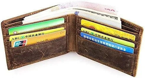 Miniatura 5 de HRS Carteras de cuero genuino para hombre Crocodiile Crocodiile