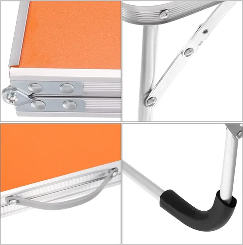 Miniatura 4 de PATIKIL Mesa plegable para laptop, escritorio de regazo portátil, mesa de picnic para cama, aperitivos, escritorios de trabajo para cama, sofá
