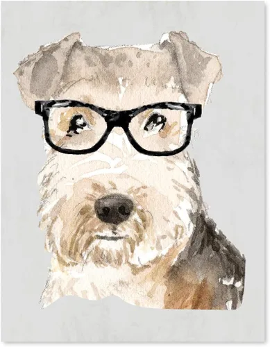 Miniatura 8 de Andaz Press Póster impreso para pared de perro, 8.5 x 11 pulgadas, Shih Tzu en lazo rosa, 1 paquete, regalo de cumpleaños de Navidad, sin marco