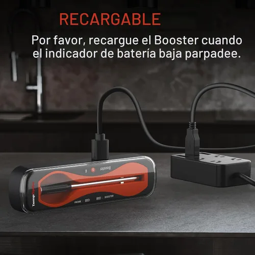 Miniatura 7 de ThermoPro TempSpike - Termómetro inalámbrico digital para carne de 500 pies, termómetro de carne Bluetooth inalámbrico para res, cordero, pollo